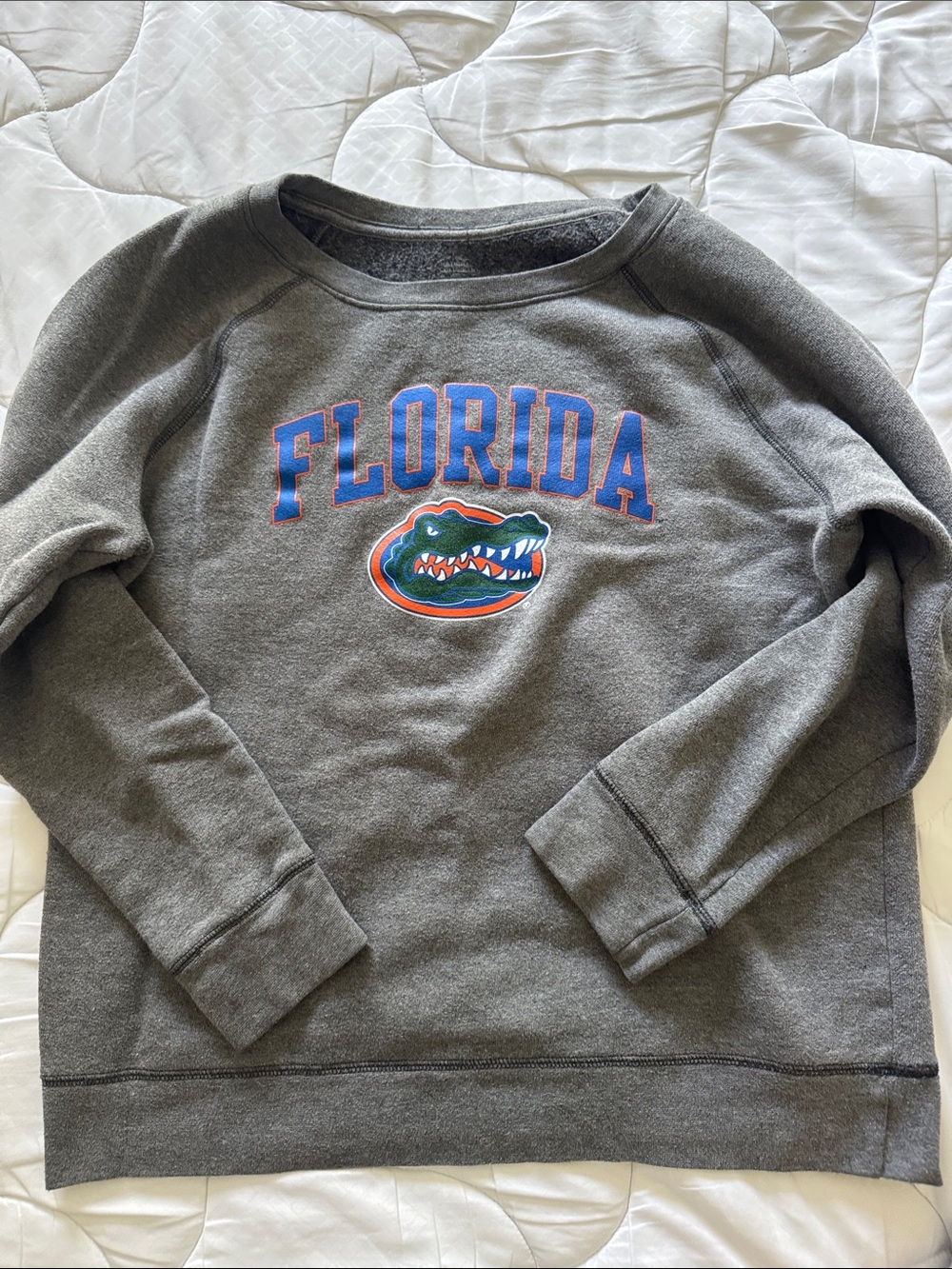 Gray Florida Crewneck Sweatshirt with Team Logo